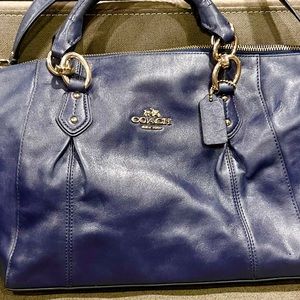Coach Vintage Colette midnight blue  satchel  bag